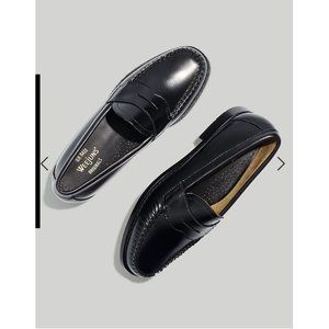G.H.BASS $175 Whitney Weejuns® Penny Loafers Size 7 NG197 Black